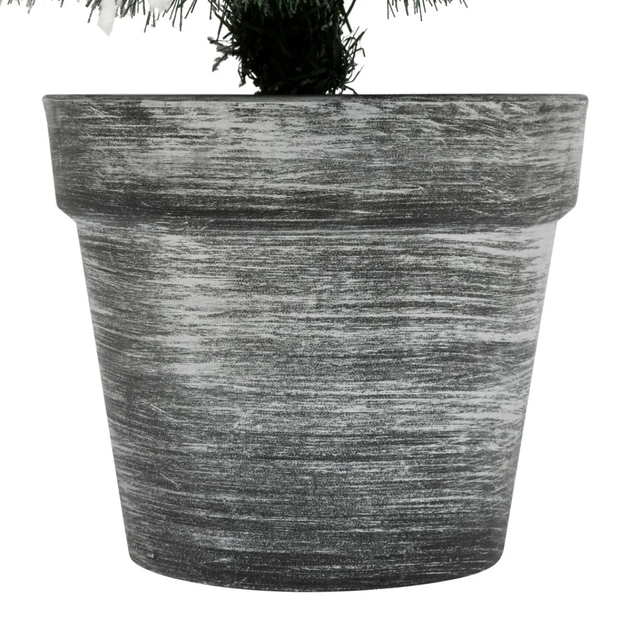 Sapin Artificiel De Noël|JJA Sapin artificiel de Noël en pot (H100 cm) Windy Peak Vert enneigé Sapin enneigé