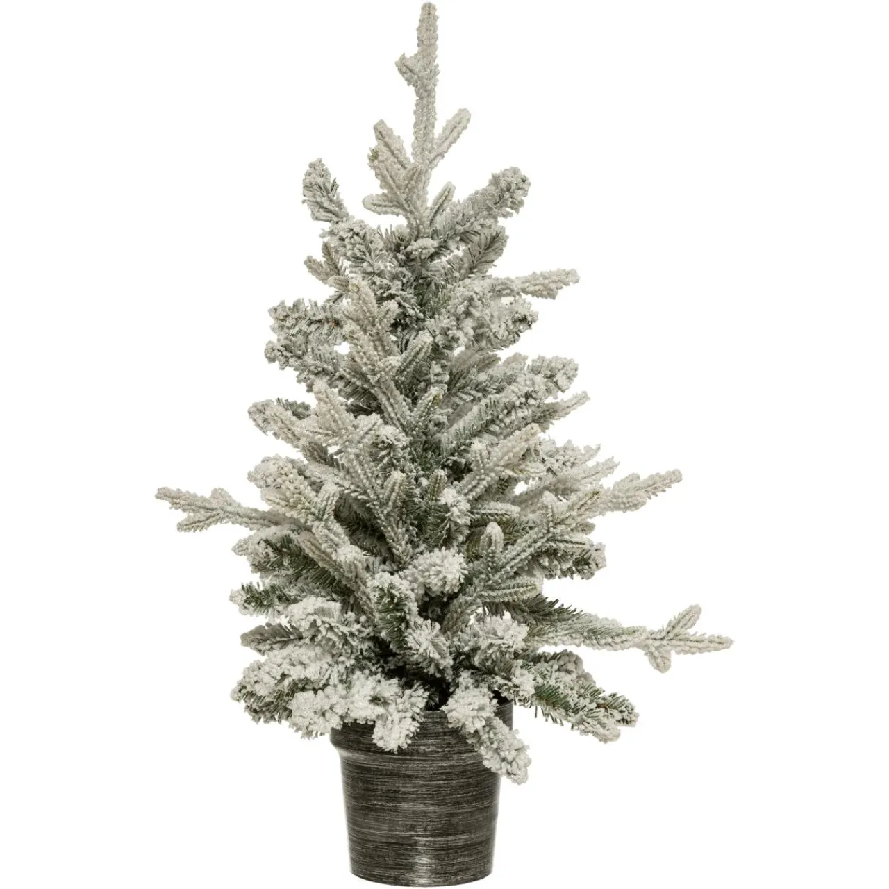 Sapin Artificiel De Noël|FEERIC LIGHTS Sapin artificiel de Noël en pot (H70 cm) Frosty Vert enneigé Sapin enneigé
