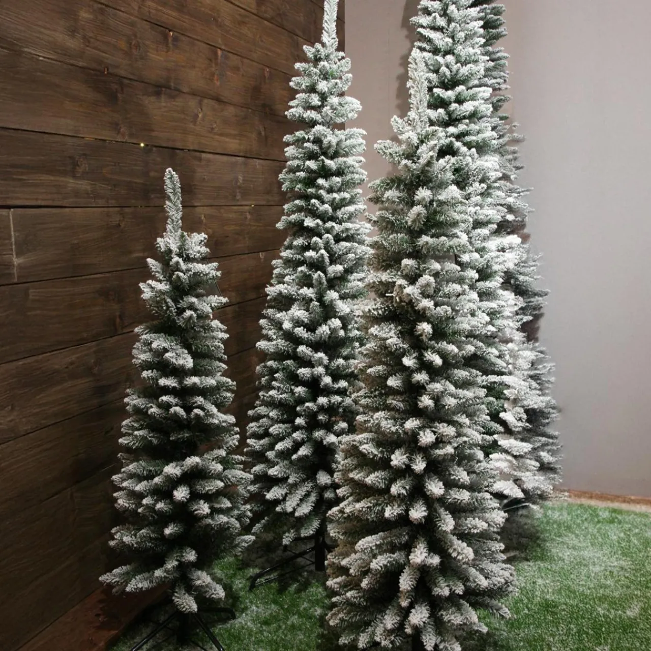 Sapin Grande Taille|Sapin Artificiel De Noël|EMINZA Sapin artificiel de Noël (H300 cm) Narrow Vert enneigé Sapin enneigé