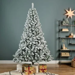 Sapin Grande Taille|Sapin Artificiel De Noël|EMINZA Sapin artificiel de Noël (H300 cm) King Vert enneigé Sapin enneigé