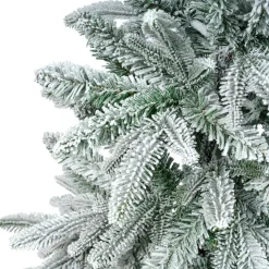 Sapin Artificiel De Noël|EMINZA Sapin artificiel de Noël (H180 cm) Glockner Vert enneigé Sapin enneigé