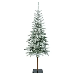 Sapin Grande Taille|Sapin Artificiel De Noël|EMINZA Sapin artificiel de Noël (H210 cm) Glockner Vert enneigé Sapin enneigé