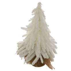 Déco Et Objet De Noël|JJA Sapin décoratif en jute (H27 cm) Givré Blanc