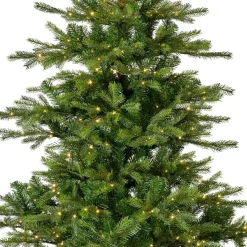 Sapin Grande Taille|Sapin Artificiel De Noël|EMINZA Sapin de Noël artificiel lumineux 550 LED (H210 cm) Glorious Vert sapin Sapin vert lumineux