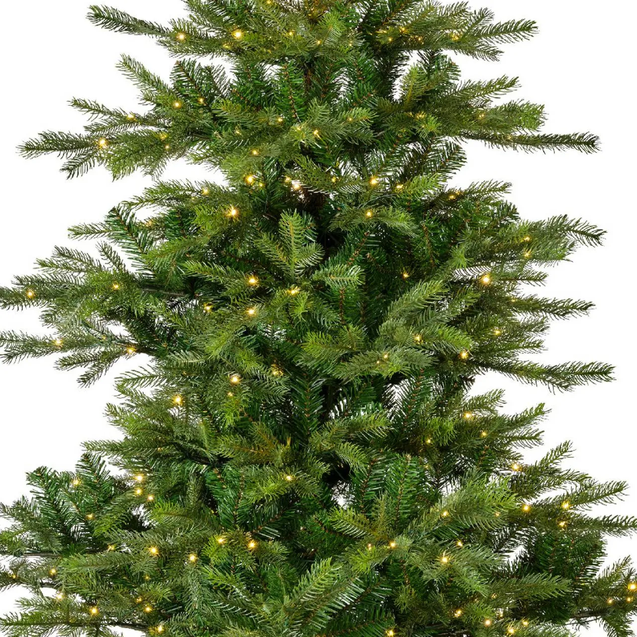 Sapin Grande Taille|Sapin Artificiel De Noël|EMINZA Sapin de Noël artificiel lumineux 550 LED (H210 cm) Glorious Vert sapin Sapin vert lumineux