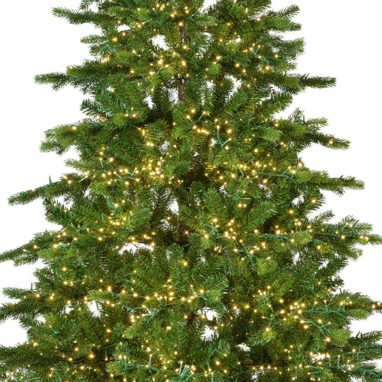 Sapin Artificiel De Noël|EMINZA Sapin de Noël artificiel lumineux 3000 LED (H180 cm) Caucasia Nordmann Vert sapin Sapin vert lumineux