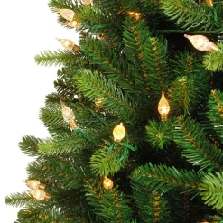Sapin Artificiel De Noël|EMINZA Sapin de Noël artificiel lumineux 320 LED (H180 cm) Barrow Vert sapin Sapin vert lumineux