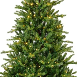 Sapin Grande Taille|Sapin Artificiel De Noël|EMINZA Sapin de Noël artificiel lumineux 740 LED (H270 cm) Allix Vert sapin Sapin vert lumineux