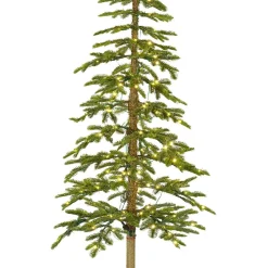 Sapin Grande Taille|Sapin Artificiel De Noël|EMINZA Sapin de Noël artificiel lumineux 250 LED (H240 cm) Sierra Vert sapin Sapin vert lumineux