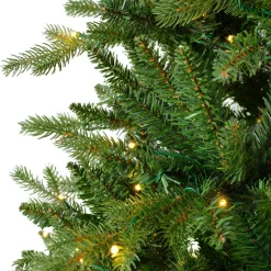 Sapin Grande Taille|Sapin Artificiel De Noël|EMINZA Sapin de Noël artificiel lumineux 560 LED (H240 cm) Allix Vert sapin Sapin vert lumineux