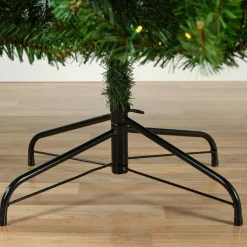 Sapin Grande Taille|Sapin Artificiel De Noël|EMINZA Sapin de Noël artificiel lumineux 320 LED (H210 cm) King Vert sapin Sapin vert lumineux