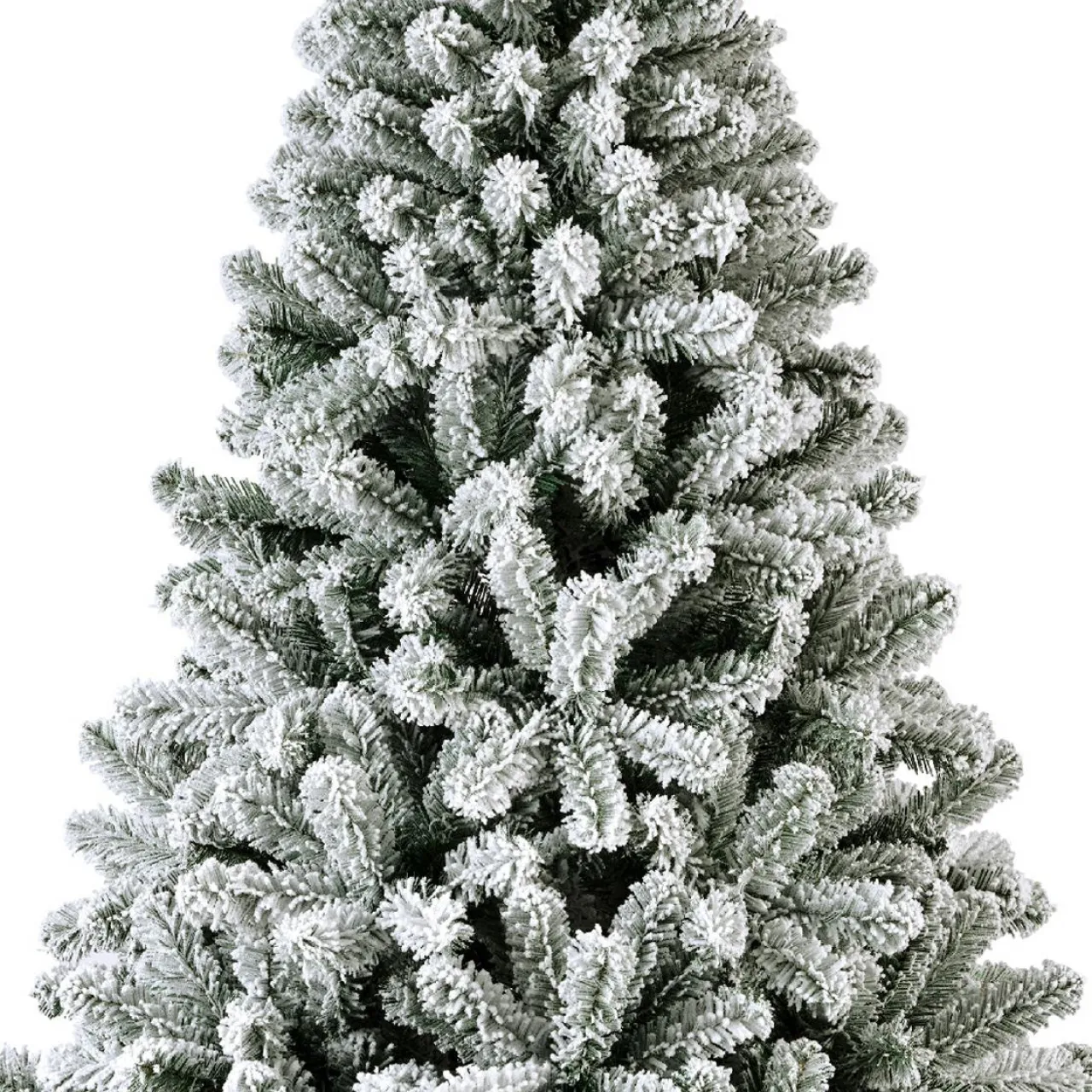 Sapin Artificiel De Noël|EMINZA Sapin de Noël artificiel lumineux 200 LED (H150 cm) King Vert enneigé Sapin enneigé lumineux