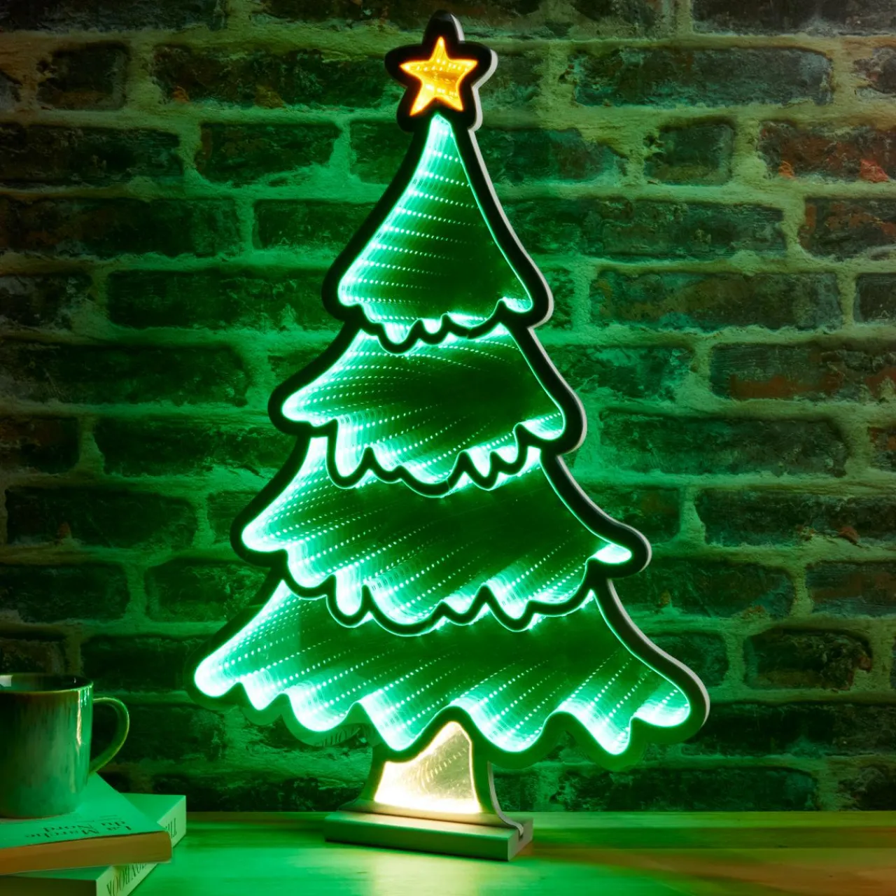 Déco Et Objet De Noël|Déco Et Objet Lumineux|KAEMINGK Sapin de Noël lumineux 231 LED (H60 cm) Infinity Vert Multicolore