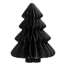 Déco Et Objet De Noël|Décoration De Sapin|KAEMINGK Sapin en papier à suspendre (H15 cm) fermeture Magnétique Noir