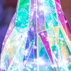 Déco Et Objet De Noël|Déco Et Objet Lumineux|KAEMINGK Sapin lumineux 60 LED (H51 cm) Ice Blanc froid Transparent irisé