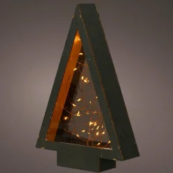 Déco Et Objet De Noël|Déco Et Objet Lumineux|KAEMINGK Sapin lumineux à piles 40 LED (H28 cm) Savoie Blanc chaud
