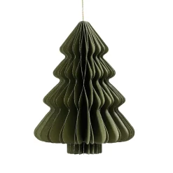 Déco Et Objet De Noël|KAEMINGK Sapin papier à suspendre (H40 cm) Fermeture Magnétique Vert
