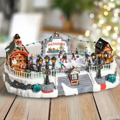 Village De Noël Lumineux|Feeric Lights & Christmas Scène de vie illuminée Piste de patin Aspen