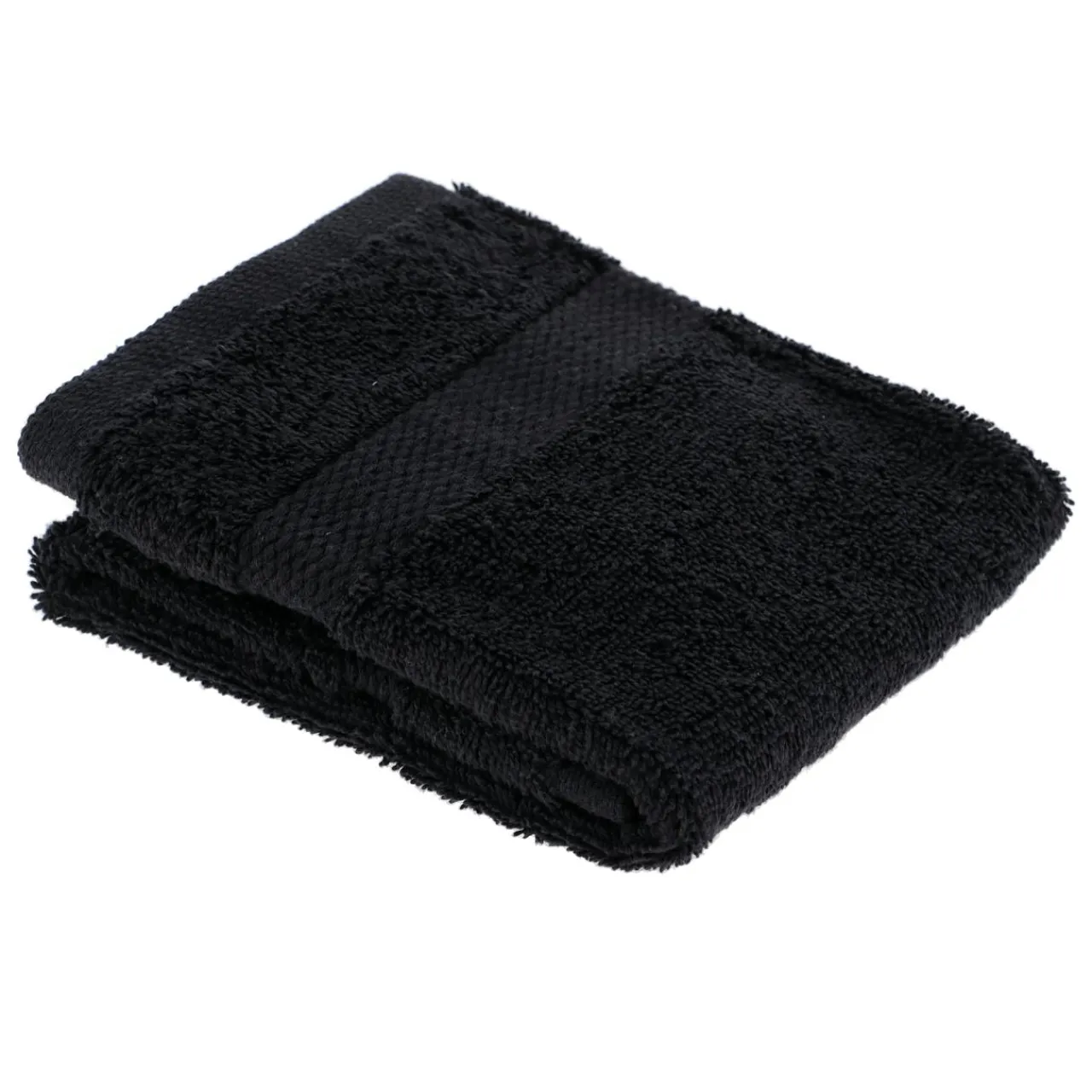Linge De Bain|Serviette De Bain|TENDANCE Serviette de bain coton (30 x 50 cm) Timeless e Noir