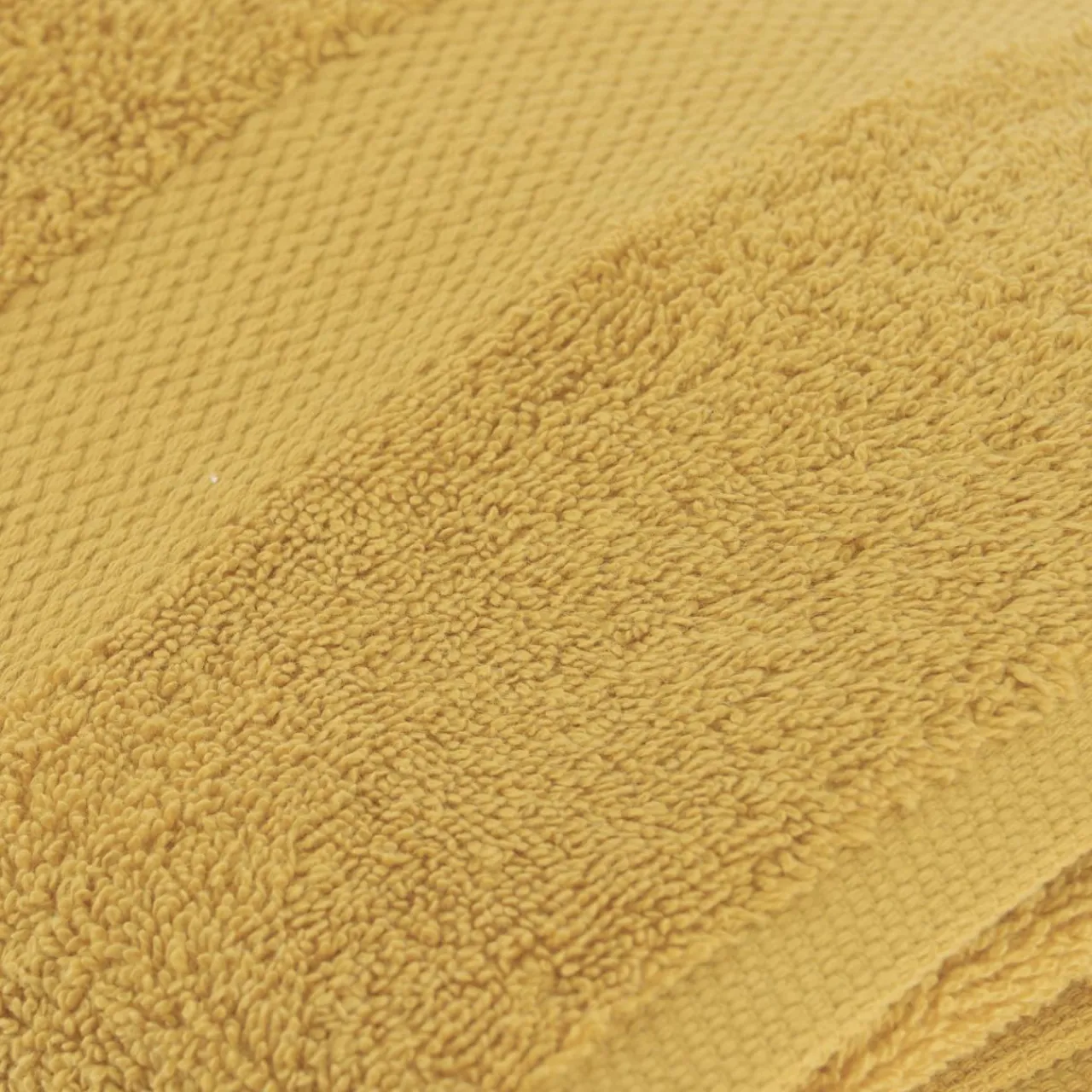 Linge De Bain|Serviette De Bain|TENDANCE Serviette de bain coton (90 x 150 cm) Timeless Jaune moutarde