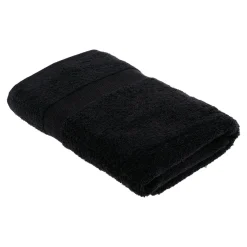 Linge De Bain|Serviette De Bain|TENDANCE Serviette de bain coton (70 x 130 cm) Timeless e Noir