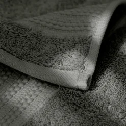 Linge De Bain|Serviette De Bain|EMINZA Serviette de bain coton bio (90 x 150 cm) Méline Vert romarin