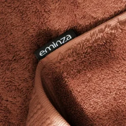 Linge De Bain|Serviette De Bain|EMINZA Serviette de bain coton bio (30 x 50 cm) Méline Terracotta