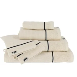Linge De Bain|Serviette De Bain|TENDANCE Serviette de bain coton nid d'abeille (50 x 90 cm) Japandi Beige