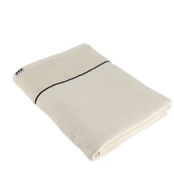Linge De Bain|Serviette De Bain|TENDANCE Serviette de bain coton nid d'abeille (70 x 130 cm) Japandi Beige