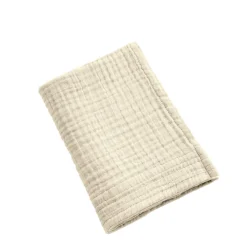 Linge De Bain|Serviette De Bain|EMINZA Serviette de bain gaze de coton (30 x 50 cm) Gaïa pampa Beige