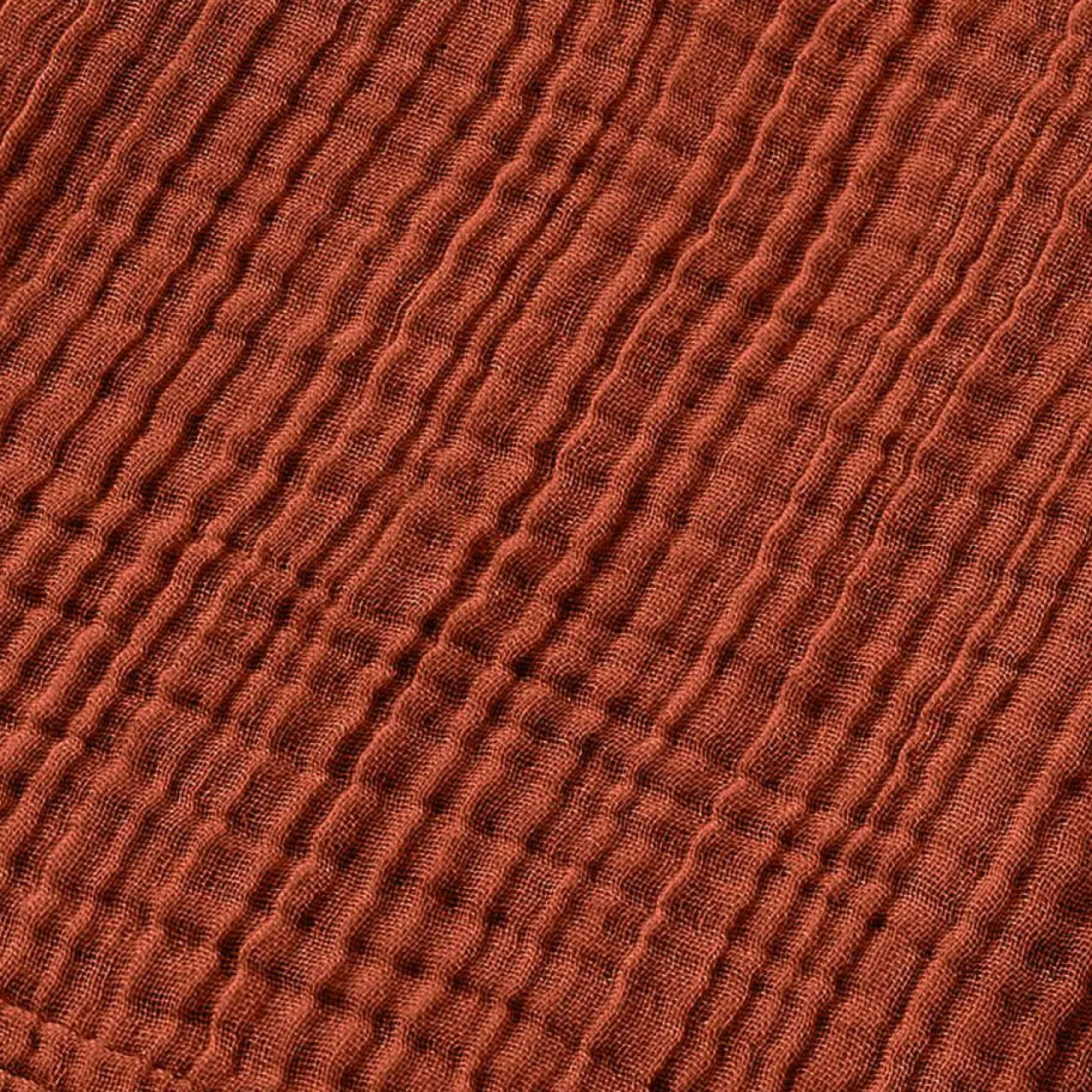 Linge De Bain|Serviette De Bain|EMINZA Serviette de bain gaze de coton (90 x 150 cm) Gaïa Terracotta