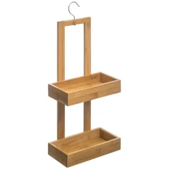 Rangement Salle De Bain|Accessoire Salle De Bain|ATMOSPHERA Serviteur douche bambou (H61 cm) Danny Naturel