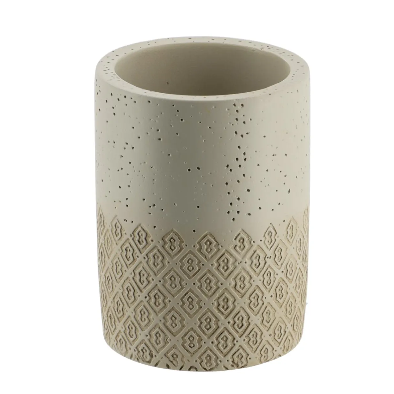 Accessoire Salle De Bain|TENDANCE Set d'accessoires salle de bain gravé Casablanca Naturel Beige