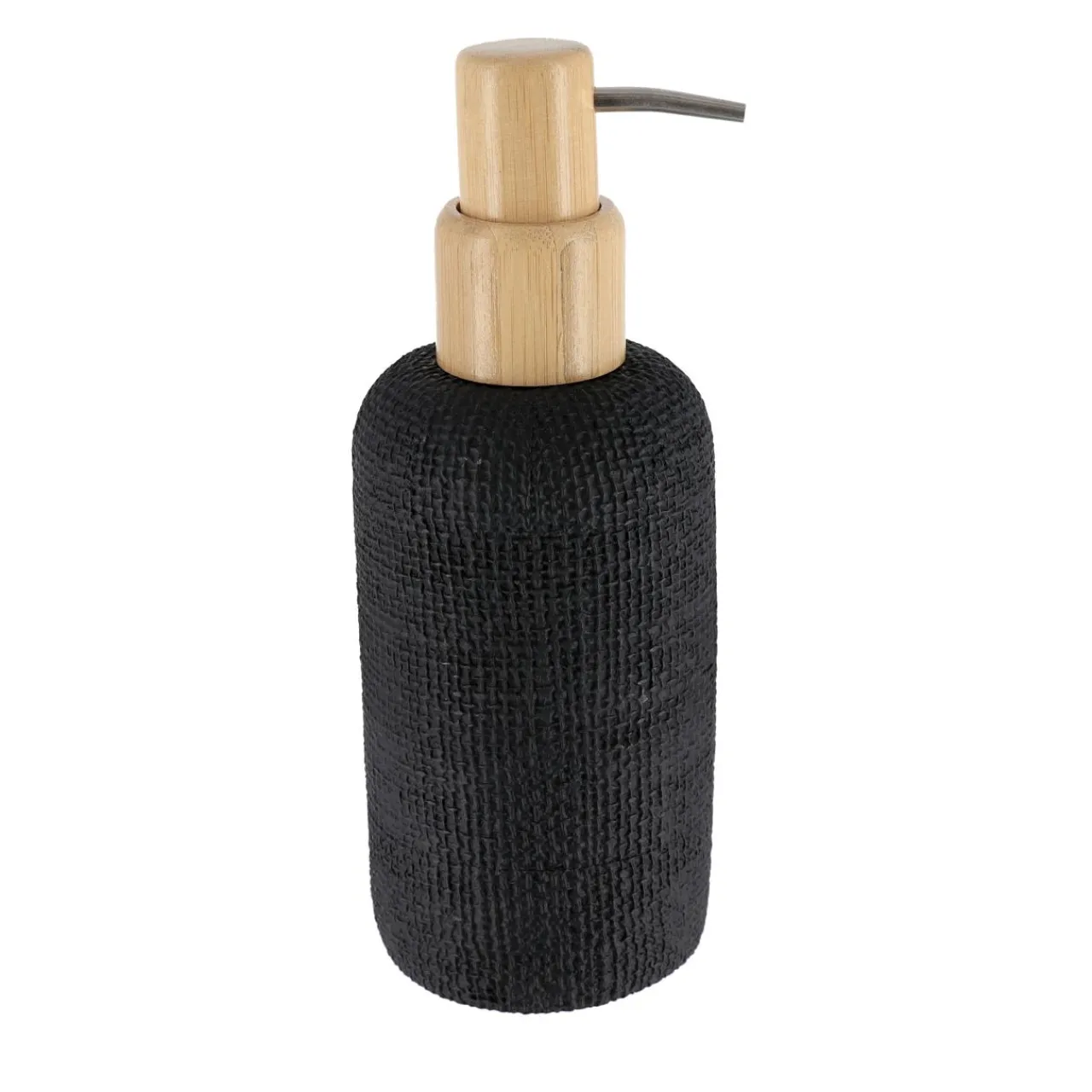 Accessoire Salle De Bain|TENDANCE Set d'accessoires salle de bain effet Maille Noir