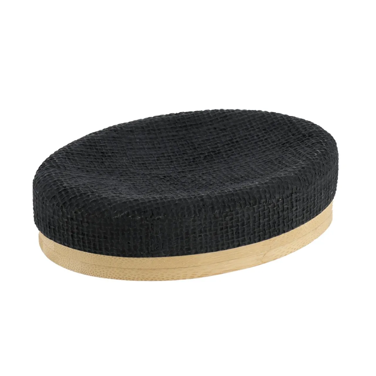 Accessoire Salle De Bain|TENDANCE Set d'accessoires salle de bain effet Maille Noir