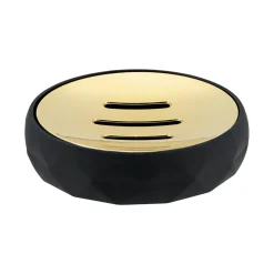 Accessoire Salle De Bain|TENDANCE Set d'accessoires salle de bain Rubby Noir