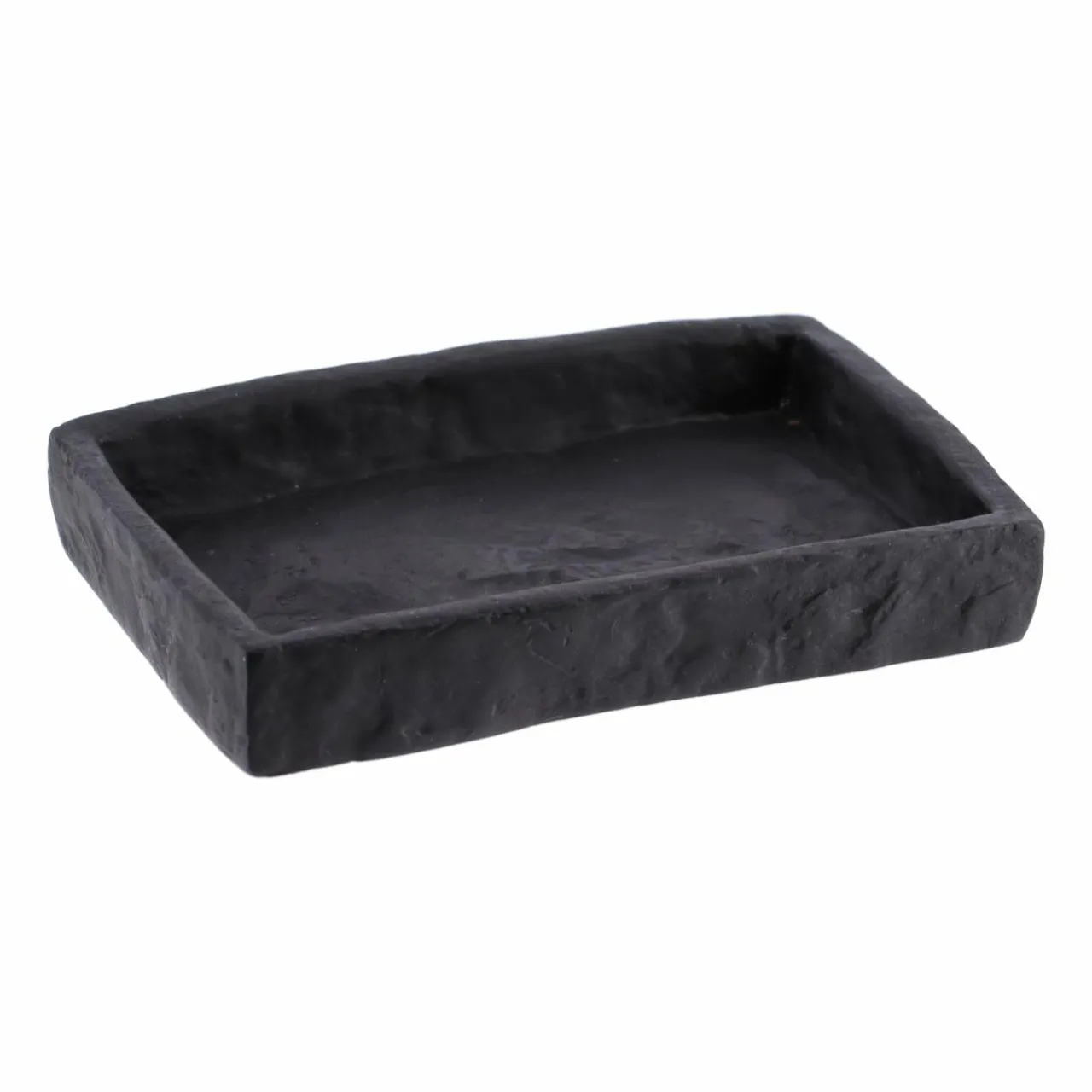 Accessoire Salle De Bain|TENDANCE Set d'accessoires salle de bain Effet Pierre Noir