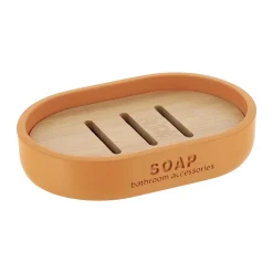 Accessoire Salle De Bain|TENDANCE Set d'accessoires salle de bain Purebamboo Jaune moutarde