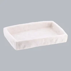 Accessoire Salle De Bain|TENDANCE Set d'accessoires salle de bain Effet Pierre Blanc