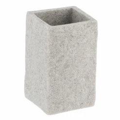 Accessoire Salle De Bain|TENDANCE Set d'accessoires salle de bain Effet Pierre Gris