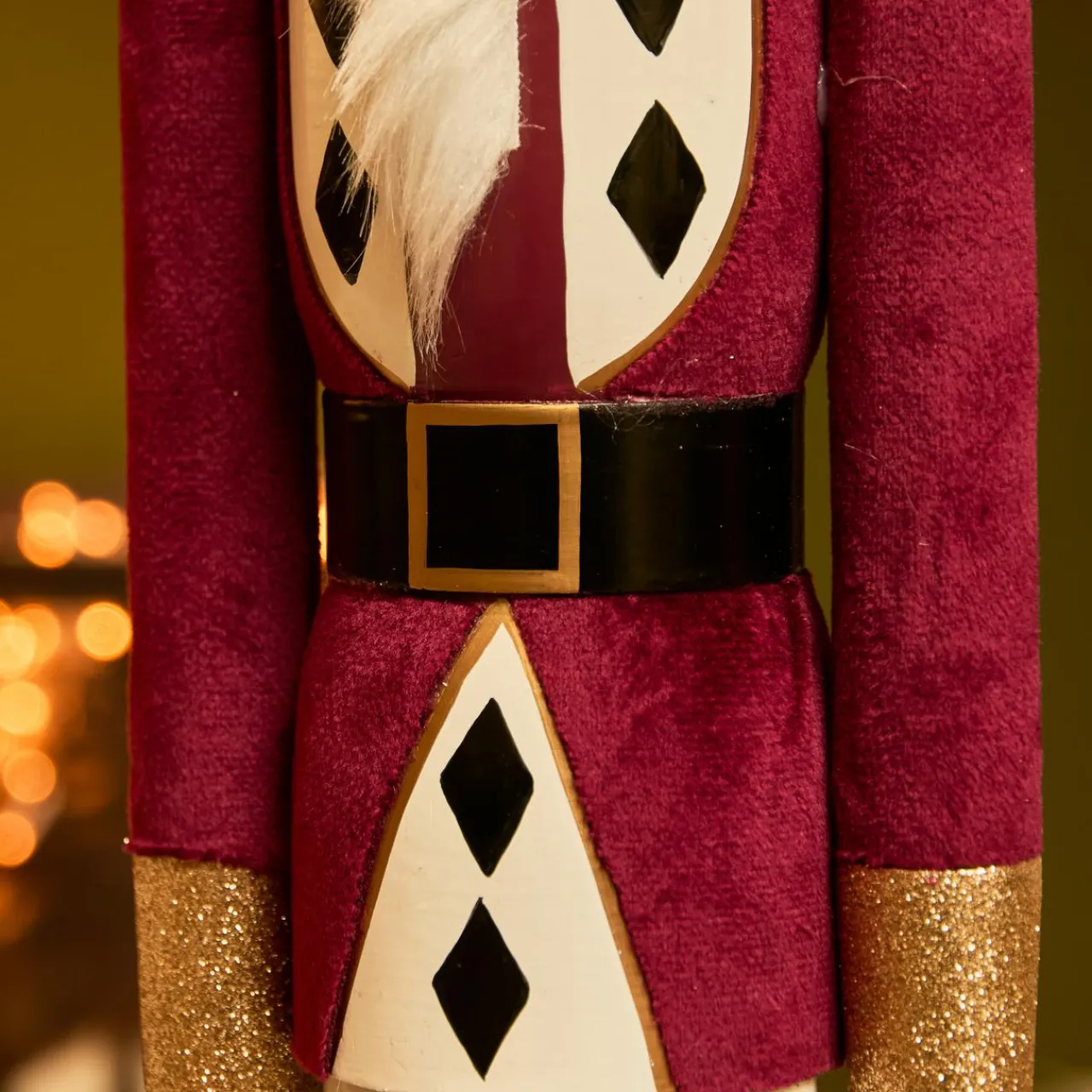 Père Noël, Animaux Et Personnage|KAEMINGK Soldat Casse-noisette en bois (H76 cm) Gustave Lie de vin Bordeaux