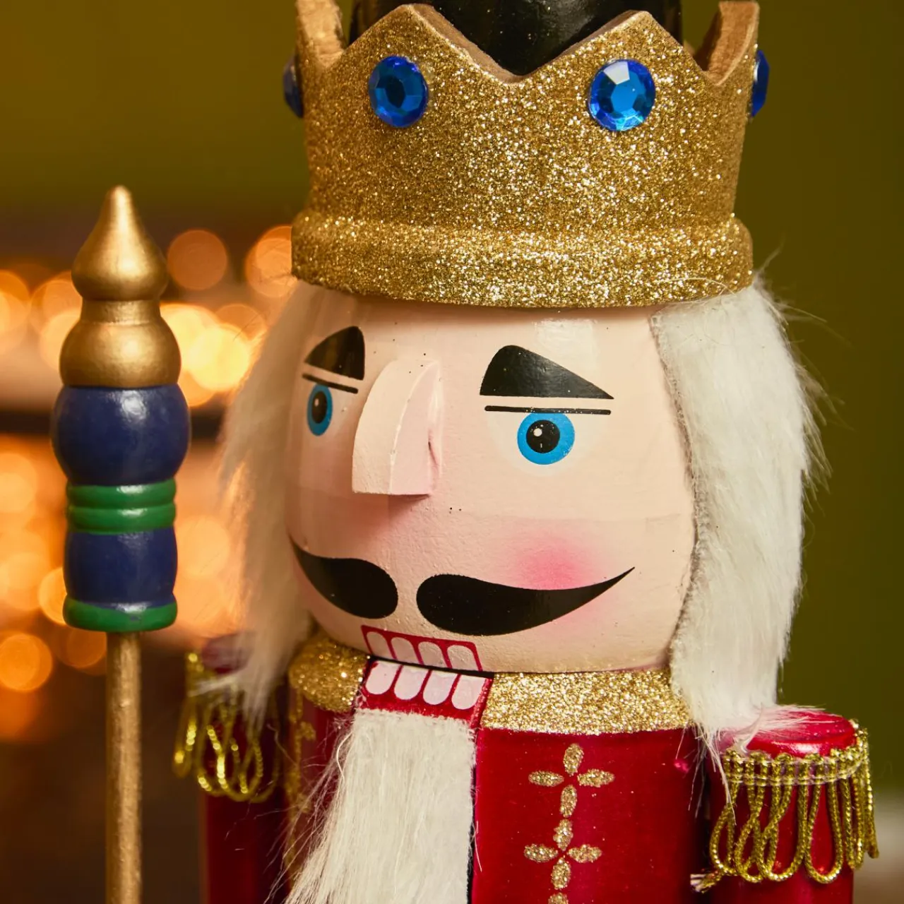 Père Noël, Animaux Et Personnage|KAEMINGK Soldat Casse-noisette en bois (H38 cm) Augustin le prince Bordeaux