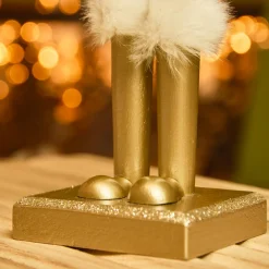 Père Noël, Animaux Et Personnage|KAEMINGK Soldat Casse-noisette en bois (H38 cm) Chevalier Champagne Or