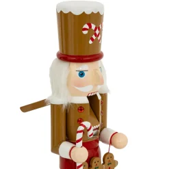 Père Noël, Animaux Et Personnage|FEERIC LIGHTS Soldat Casse-noisette en bois (H38 cm) Pain d'épices Marron