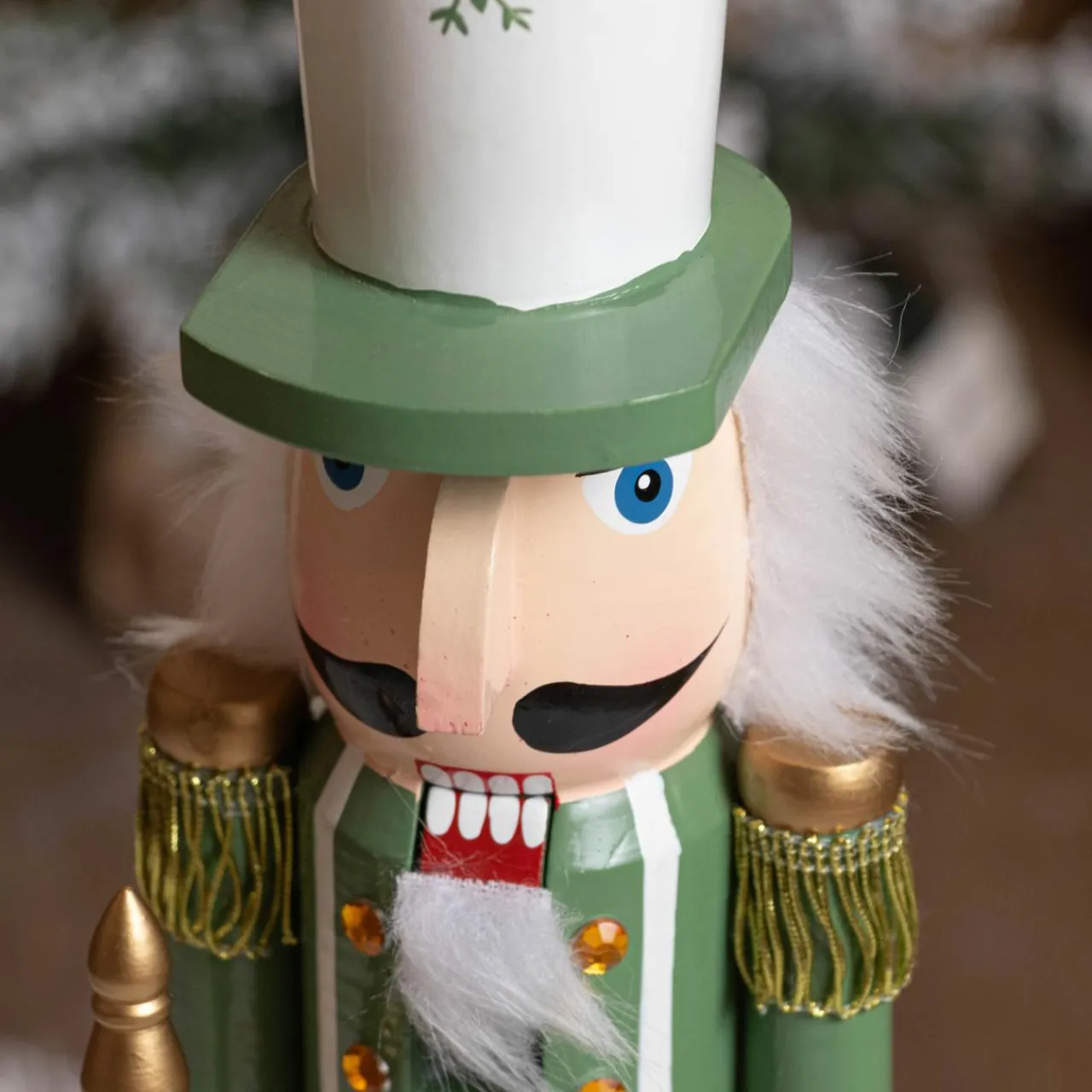 Père Noël, Animaux Et Personnage|KAEMINGK Soldat Casse-noisette en bois (H50 cm) Viktor Vert
