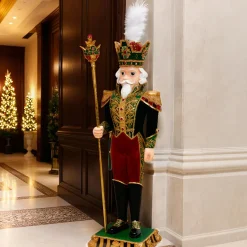 Père Noël, Animaux Et Personnage|EMINZA Soldat Casse-noisette Géant (H178 cm) Edwin Vert