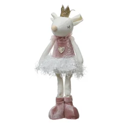 Père Noël, Animaux Et Personnage|KAEMINGK Souris de Noël debout (H37 cm) Suzane Danseuse ballerine Rose