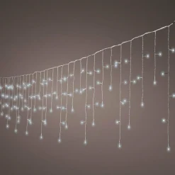 Guirlande Lumineuse|EMINZA Stalactite lumineuse 20 m 490 LED câble blanc Stars Blanc froid Blanc Froid - câble blanc