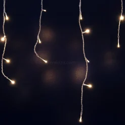 Guirlande Lumineuse|EMINZA Stalactite lumineuse 7,50 m 175 LED câble blanc Stars Blanc chaud Blanc Chaud - câble blanc