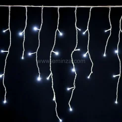 Guirlande Lumineuse Grand Format|Guirlande Lumineuse|EMINZA Stalactite lumineuse 30 m 900 LED Stars Grande hauteur XL Timer Blanc froid Blanc Froid - câble blanc